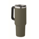 Vaso termo de acero inoxidable reciclado con pajita 1,2L segunda vista