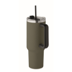 Vaso termo de acero inoxidable reciclado con pajita 1,2L tercera vista