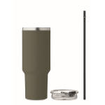 Vaso termo de acero inoxidable reciclado con pajita 1,2L decima vista