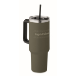 Vaso termo de acero inoxidable reciclado con pajita 1,2L vista principal