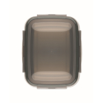 Fiambrera de acero inoxidable reciclado con separador 1.5L color gris transparente tercera vista