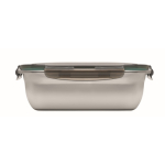 Fiambrera de acero inoxidable reciclado con separador 1.5L color gris transparente septima vista