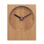 Reloj analógico hecho completamente de bambú para personalizar color madera tercera vista