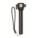 Linterna con martillo y cortador para emergencias con luz COB color negro septima vista