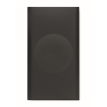 Powerbank con carga inalámbrica de aluminio reciclado 5.000 mAh color negro tercera vista