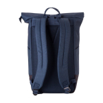 Mochila roll-top para portátil con tirantes acolchados 15'' color azul sexta vista