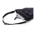 Mochila para portátil con 2 bolsillos con cierre de velcro 15'' color negro cuarta vista