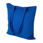 Bolsa de algodón 100% reciclado en varios colores 120 g/m2 color azul primera vista