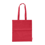 Bolsa de algodón 100% reciclado en varios colores 120 g/m2 color rojo primera vista