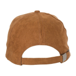 Gorra de 6 paneles poliéster con cierre de hebilla metálica 110 g/m2 color marrón quinta vista