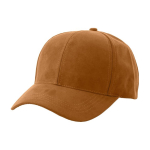 Gorra de 6 paneles poliéster con cierre de hebilla metálica 110 g/m2 color marrón octava vista