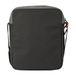 Bandolera bicolor de poliéster con varios compartimientos color gris segunda vista