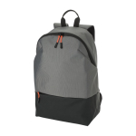 Mochila bicolor para portátil con detalles a color en cremallera 15'' color gris primera vista