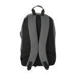 Mochila bicolor para portátil con detalles a color en cremallera 15'' color gris tercera vista