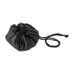 Bolsa deportiva de lona plegable con amplio compartimiento color negro primera vista