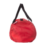 Bolsa deportiva de lona plegable con amplio compartimiento color rojo segunda vista