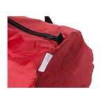 Bolsa deportiva de lona plegable con amplio compartimiento color rojo quinta vista