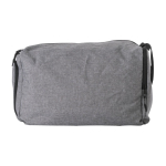 Bolsa de viaje promocional plegable con compartimiento para zapatos color gris sexta vista