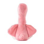 Peluche en forma de flamenco con posibilidad de personalizar etiqueta color rosa tercera vista