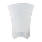 Cubitera personalizada de ABS con luces de colores y altavoz incluido color blanco