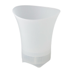 Cubitera personalizada de ABS con luces de colores y altavoz incluido color blanco sexta vista