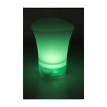 Cubitera personalizada de ABS con luces de colores y altavoz incluido color blanco novena vista