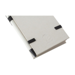 Bloc de notas anillado en parte superior con bolígrafo tinta azul A6 color blanco/negro novena vista