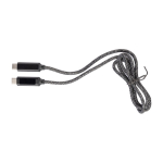 Cable de carga de nylon de 1 metro de largo con puertos USB-C 65 W color negro quinta vista