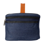 Bolsa nevera con interior de PEVA y exterior de tela vaquera color azul tercera vista