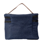 Bolsa nevera con interior de PEVA y exterior de tela vaquera color azul sexta vista