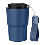 Vaso térmico impreso de acero inoxidable con correa a juego 320ml primera vista