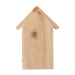 Casita para colgar de mariposas hecha de madera de pino color marrón segunda vista