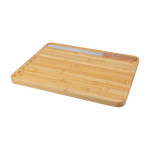 Set de tabla publicitaria con cuchillo para cortar pan Baguette color marrón segunda vista