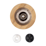 Set de 2 molinillos hechos de bambú para especias con tapón a juego color marrón novena vista