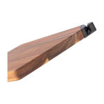 Tabla de cortar de madera de acacia con afilador de cuchillos color marrón sexta vista