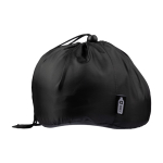 Almohada de viaje bicolor de espuma viscoelástica con funda color gris novena vista