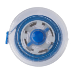 Cinta métrica retráctil con pulsador y mecanismo de bloqueo 1,5M color azul ultramarino primera vista