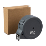 Cinta métrica personalizada de ABS reciclado con opción de marcaje 3M color gris primera vista