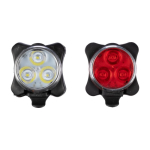 Luces recargables con 3 luces LED y 4 modos de iluminación para bici color multicolor primera vista