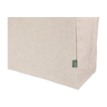 Bolsa hecha de cáñamo color natural con asas a juego 280 g/m2 color caqui primera vista