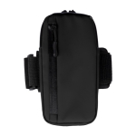 Brazalete deportivo con bolsa con compartimientos impermeables color negro segunda vista