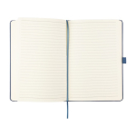 Libreta de cartón y residuos biológicos de 80 hojas a rayas A5 color azul primera vista