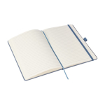 Libreta de cartón y residuos biológicos de 80 hojas a rayas A5 color azul segunda vista