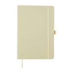 Libreta de cartón y residuos biológicos de 80 hojas a rayas A5 color verde claro primera vista