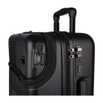 Trolley de ABS con bolsillo frontal para portátil y candado numérico color negro sexta vista