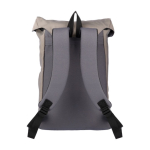 Mochila tricolor para portátil con cierre de hebilla y cordón 15'' color marrón grisáceo cuarta vista