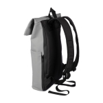 Mochila de PU para portátil con bolsillo frontal y lateral 15'' color gris séptima vista