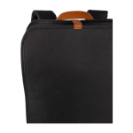 Mochila para portátil impermeable con asa y tira magnética de PU 15'' color negro cuarta vista