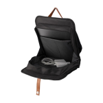 Mochila para portátil impermeable con asa y tira magnética de PU 15'' color negro quinta vista