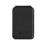 Cartera magnética para móvil de cuero sintético con soporte color negro sexta vista